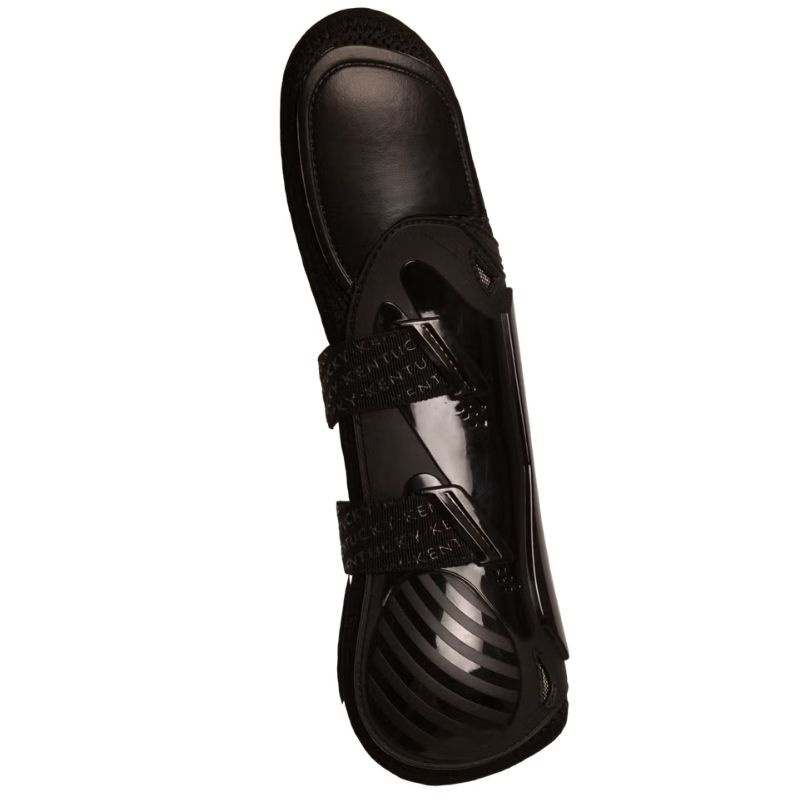 Tendon Boots Bamboo Shield Elastic Knee Protection Black