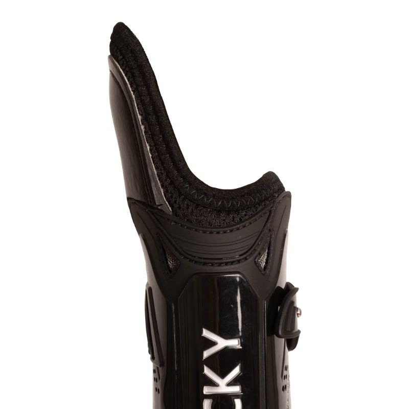 Tendon Boots Bamboo Shield Elastic Knee Protection Black