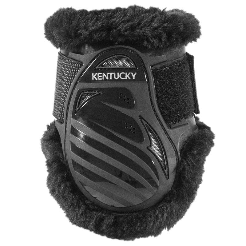 Fetlock Boots Young Vegan Sheepskin Black/Black