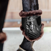 Fetlock Boots Young Vegan Sheepskin Black/Brown Fetlock Boots Young Vegan Sheepskin Black/Brown