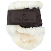 Young Horse Sheepskin Fetlock Boots Shield Brown Young Horse Sheepskin Fetlock Boots Shield Brown