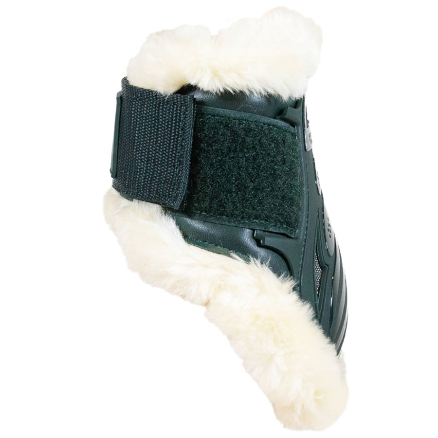 Fetlock Boots Young Vegan Sheepskin Dark Green