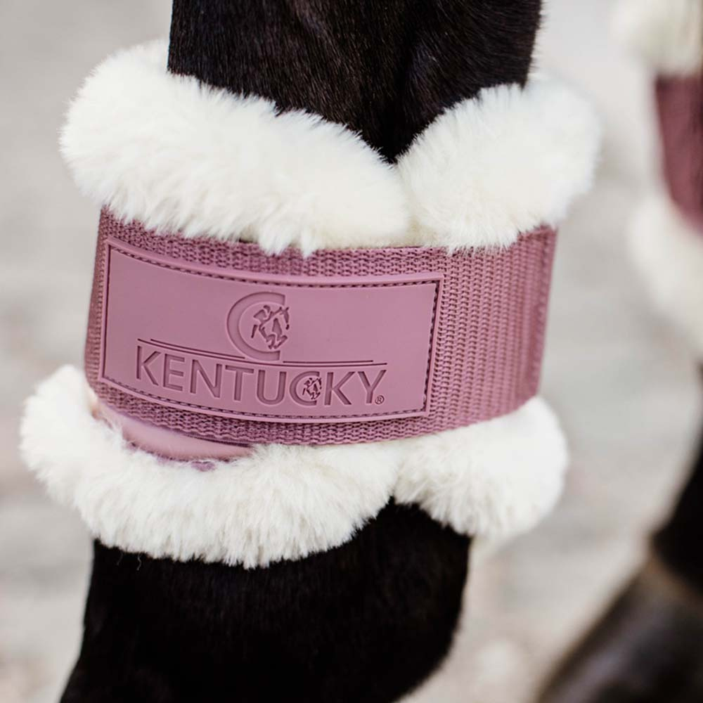 Fetlock Boots Young Vegan Sheepskin Old Pink