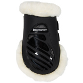 Fetlock Boots Elastic Vegan Sheepskin Black Fetlock Boots Elastic Vegan Sheepskin Black