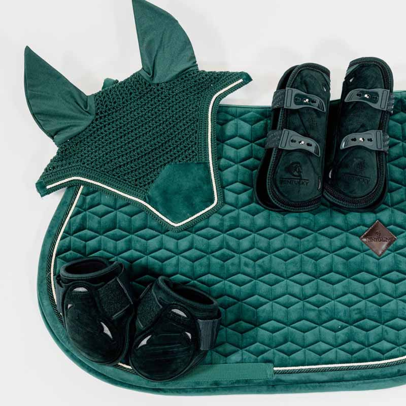 Fetlock Boots Young Velvet Dark Green