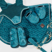 Fetlock Boots Young Velvet Emerald Green Fetlock Boots Young Velvet Emerald Green