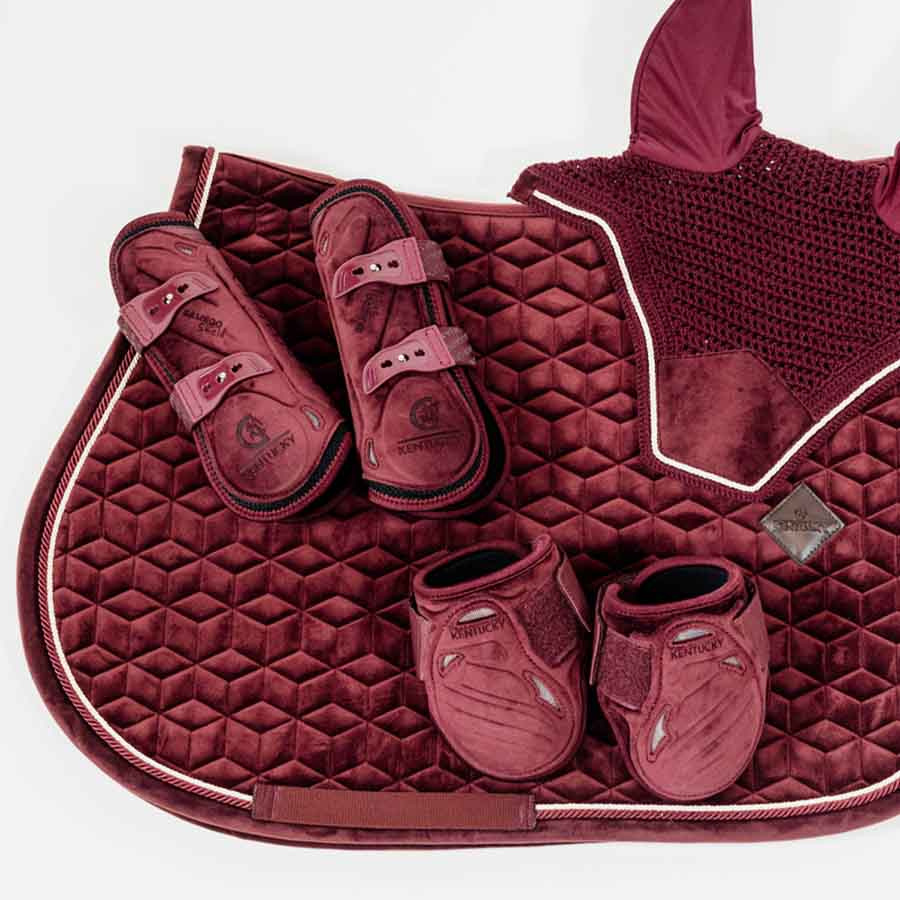 Fetlock Boots Young Velvet Bordeaux