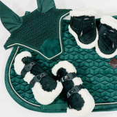 Fetlock Boots Young Vegan Sheepskin Velvet Dark Green Fetlock Boots Young Vegan Sheepskin Velvet Dark Green