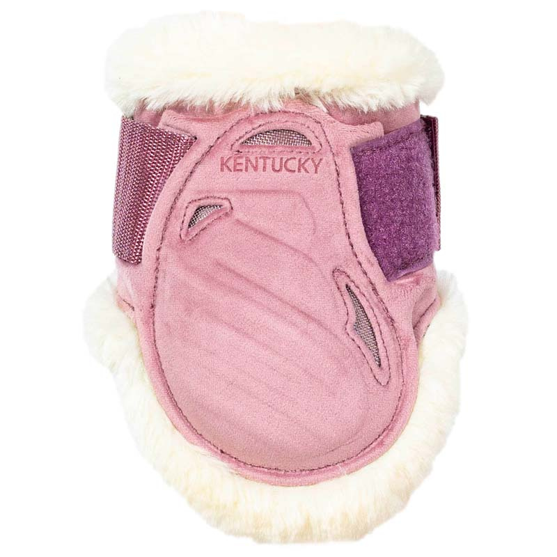 Fetlock Boots Young Vegan Sheepskin Velvet Old Pink