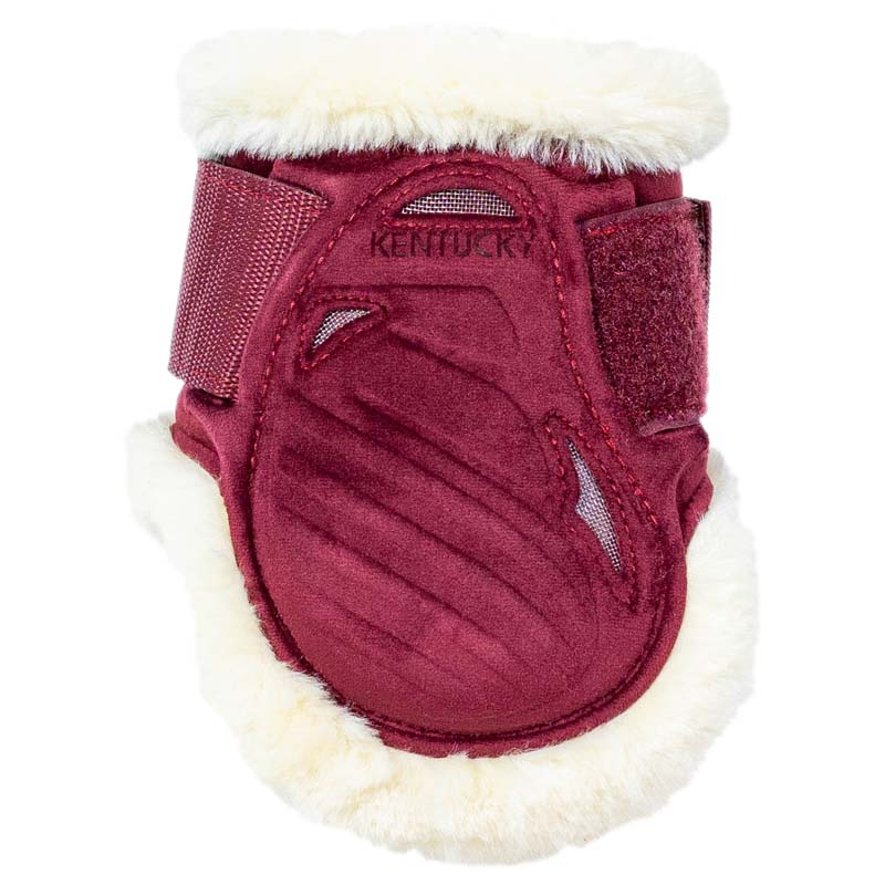 Fetlock Boots Young Vegan Sheepskin Velvet Bordeaux