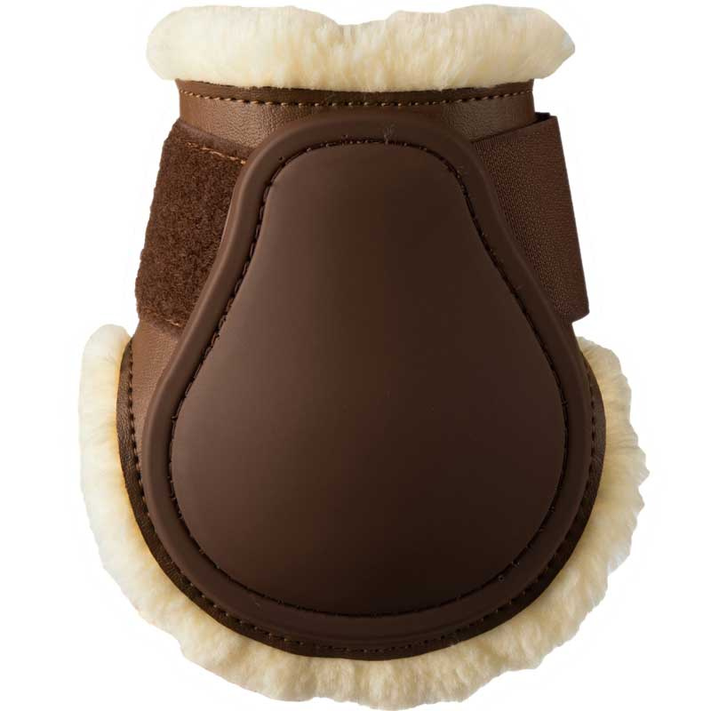 Young Horse Sheepskin Fetlock Boots Brown