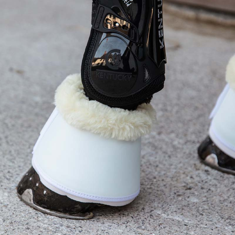 Bell Boots Sheepskin Leather White