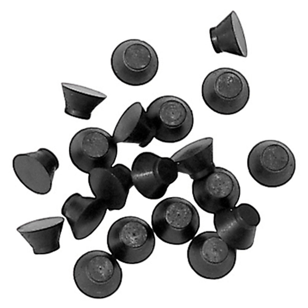 Stud Plugs HS Rubber 20-pack Black