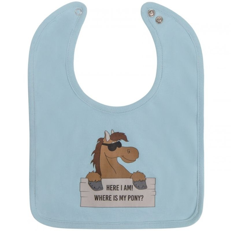 Bandana bib Bobby Light Blue