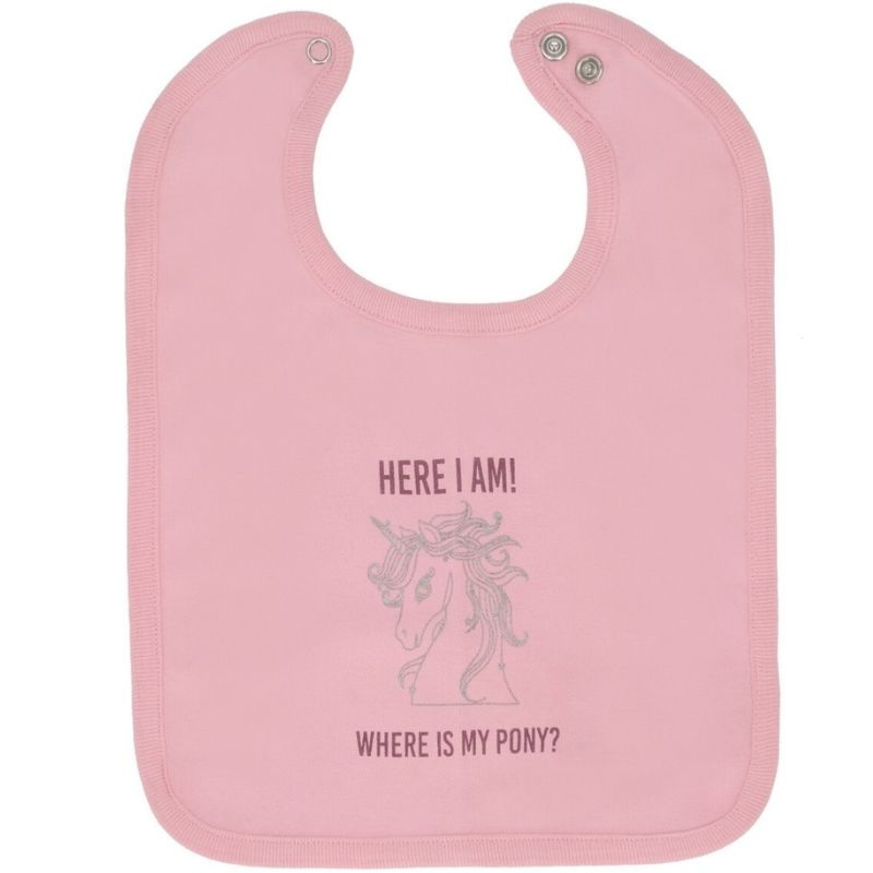 Bandana bib Bobby Light Pink