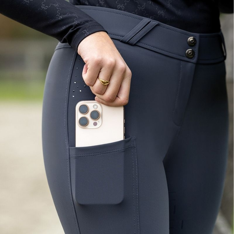 Riding Breeches Livora Full Grip Grey