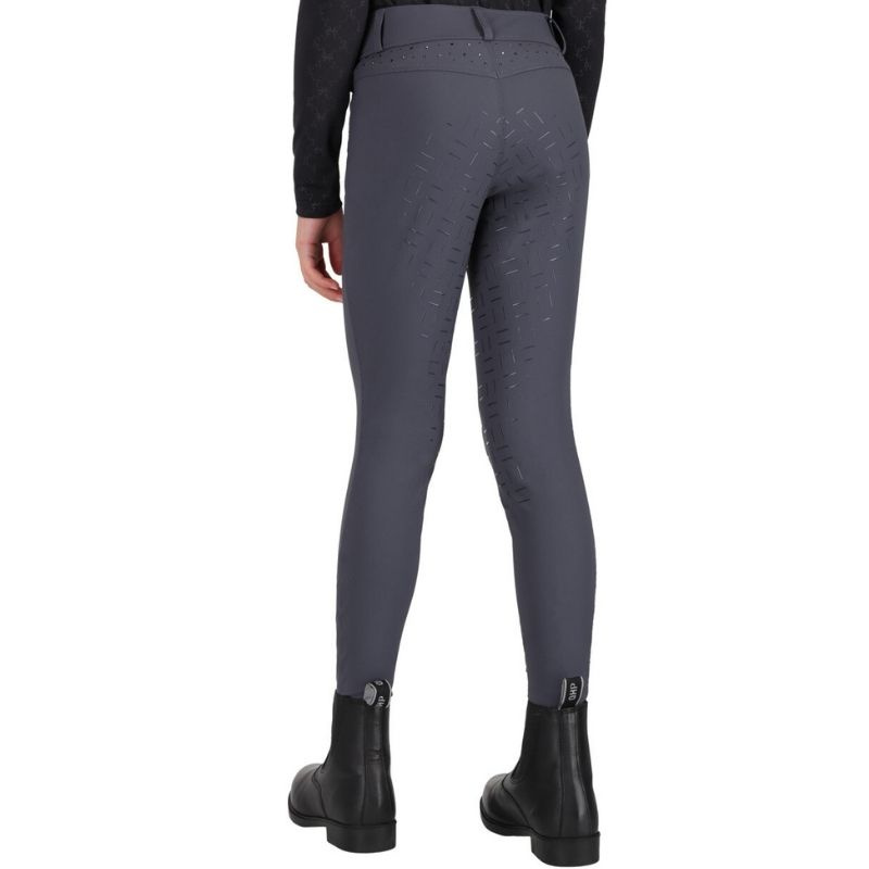 Riding Breeches Kids/Junior Livora Full Grip Grey