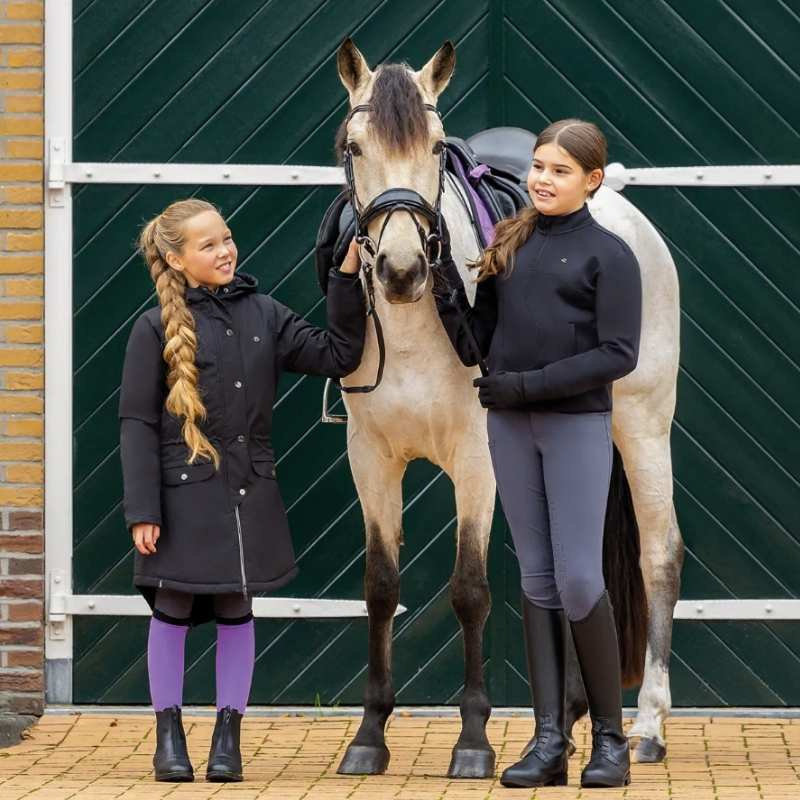 Riding Breeches Kids/Junior Livora Full Grip Grey