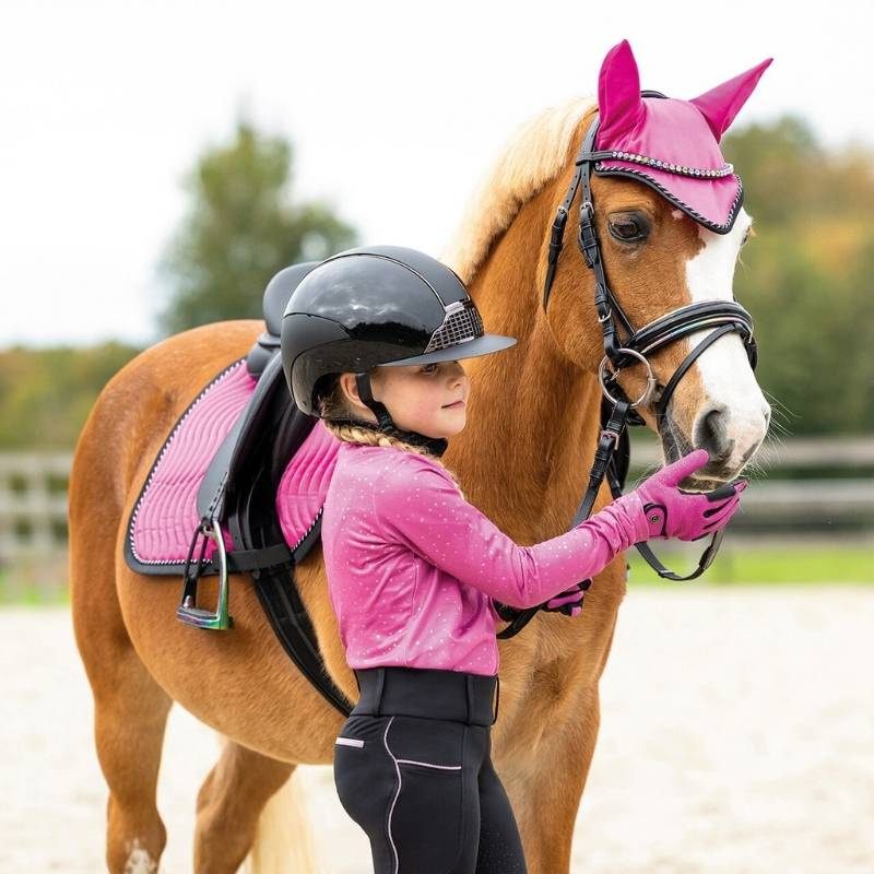 Winter Riding Tights Kids/Junior Isalyn Full Grip Black