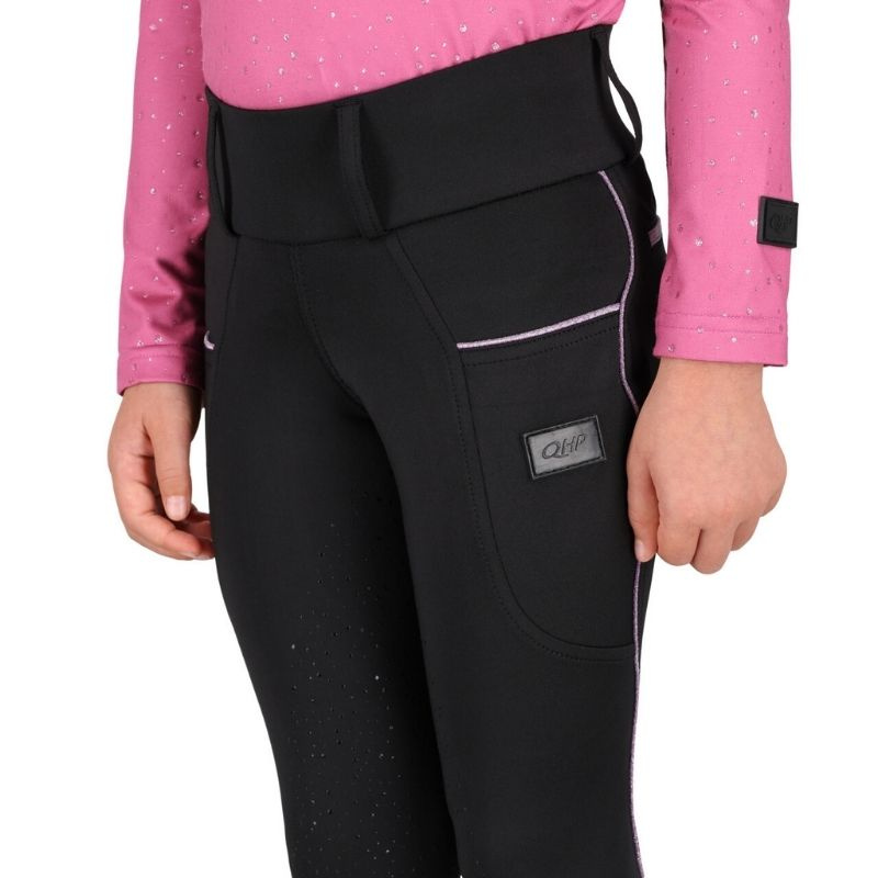 Winter Riding Tights Kids/Junior Isalyn Full Grip Black