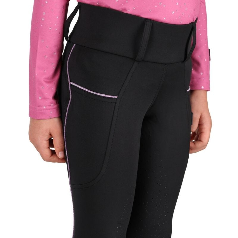 Winter Riding Tights Kids/Junior Isalyn Full Grip Black