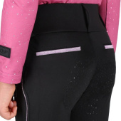 Winter Riding Tights Kids/Junior Isalyn Full Grip Black Winter Riding Tights Kids/Junior Isalyn Full Grip Black