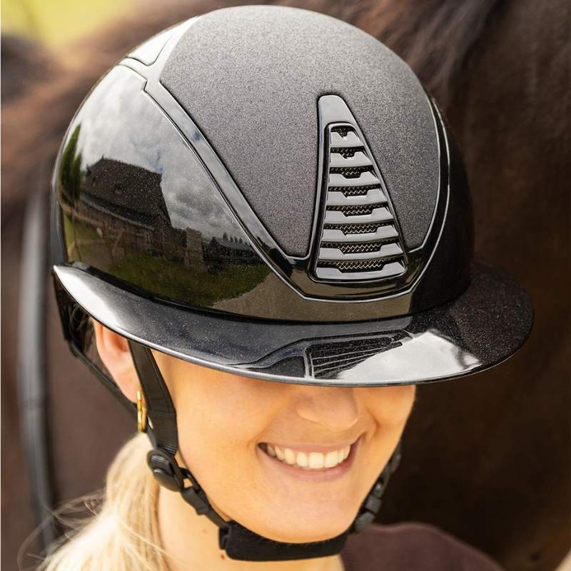 Riding Helmet Glendale Polo Visor Black