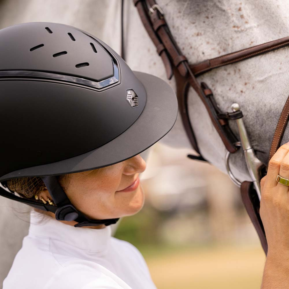 Riding Helmet Kylo Matte Wide Peak Black/Black