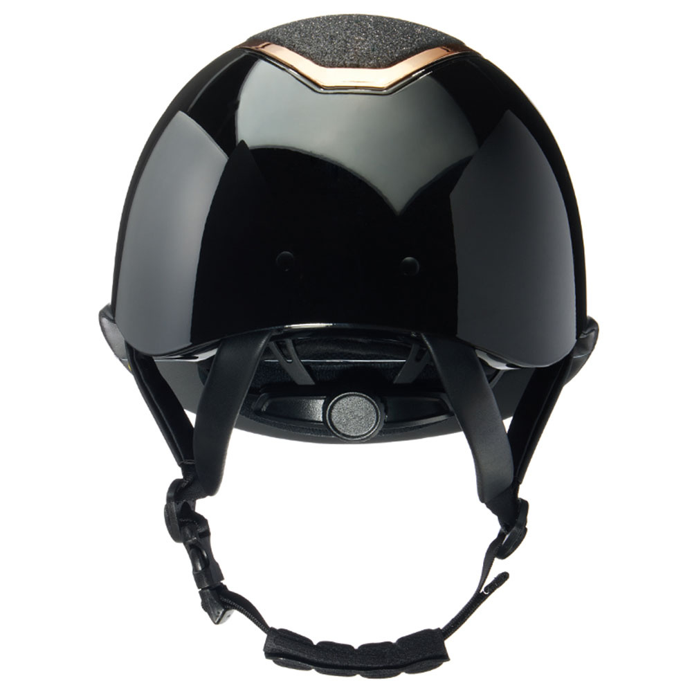 Riding Helmet Kylo Gloss Glitter Wide Peak Black/Rose Gold