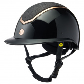 Riding Helmet MIPS Kylo Gloss Glitter Sun Visor Black/Rose Gold