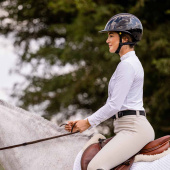 Riding Helmet MIPS Kylo Gloss Glitter Wide Peak Black/Rose Gold Riding Helmet MIPS Kylo Gloss Glitter Wide Peak Black/Rose Gold
