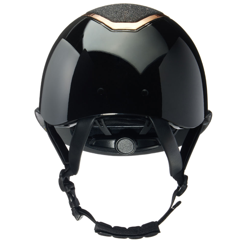 Riding Helmet MIPS Kylo Gloss Glitter Wide Peak Black/Rose Gold