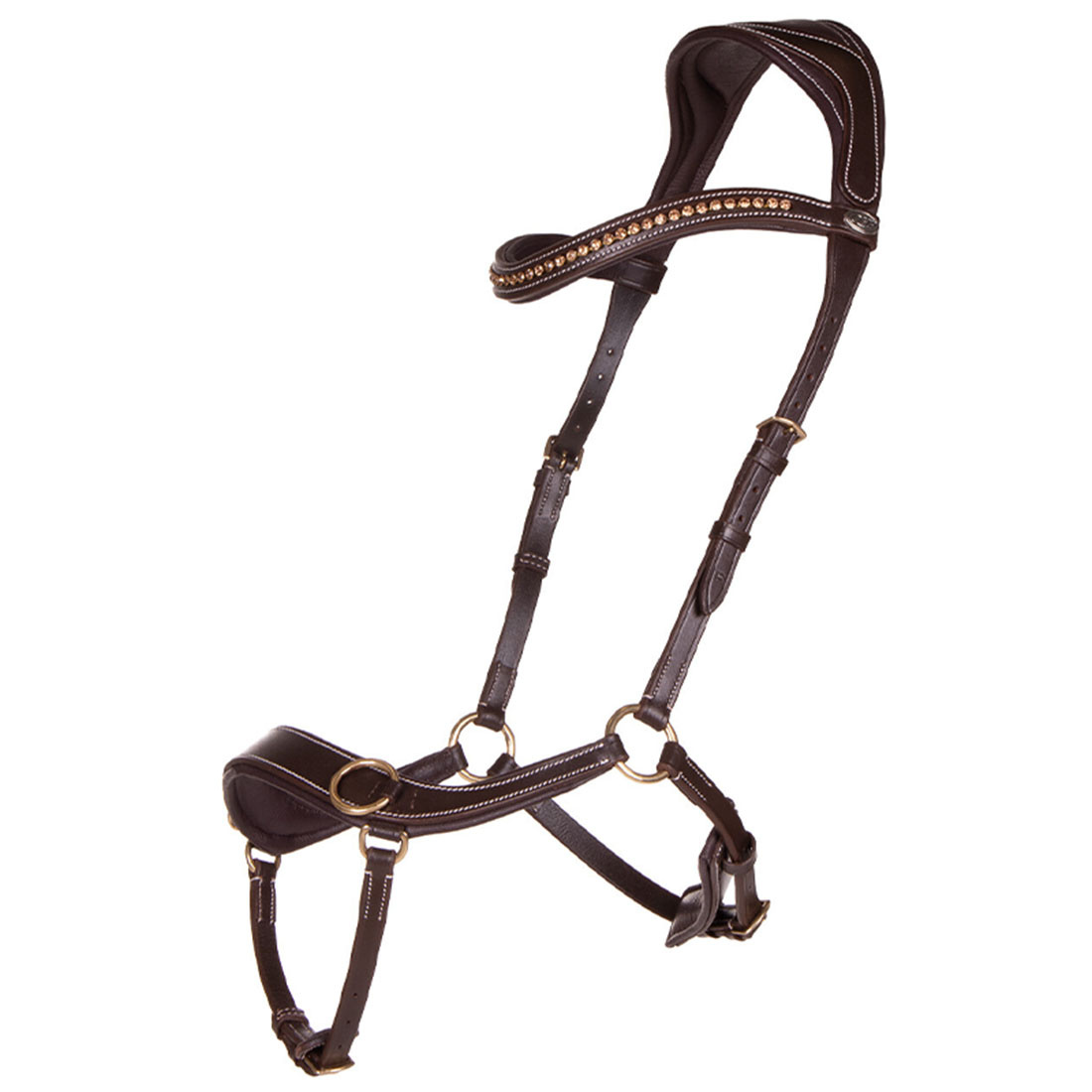 Bitless Bridle Anatomical Brown