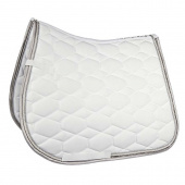 Dressage Saddle Pad Crystal Fashion White