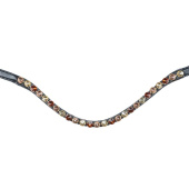 Dressage Bridle X-Line Goldheart Black Dressage Bridle X-Line Goldheart Black