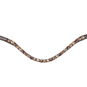 Dressage Bridle X-Line Goldheart Brown Dressage Bridle X-Line Goldheart Brown