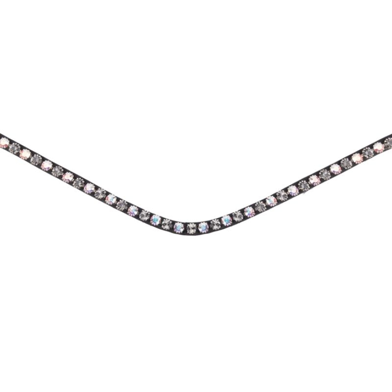 Browband Glam X-Line Black/Pearl/Grey