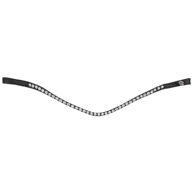 Browband Glam X-Line Black/Silver 