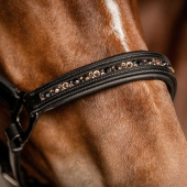 Leather Halter Crystal X-Line Black Leather Halter Crystal X-Line Black