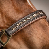 Leather Halter Crystal X-Line Brown Leather Halter Crystal X-Line Brown
