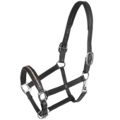 Leather Halter Crystal X-Line Black/Pink Leather Halter Crystal X-Line Black/Pink