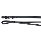 Curb Reins Leather 12mm Hooks Black Curb Reins Leather 12mm Hooks Black