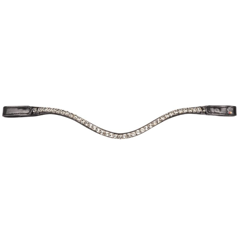 Browband Shine X-Line Black/Silver 
