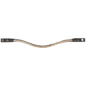 Browband Shine X-Line Black/Toffee Browband Shine X-Line Black/Toffee