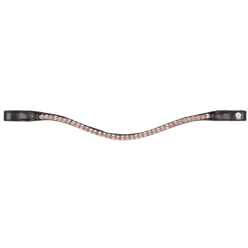 Browband Shine X-Line Black/Pink