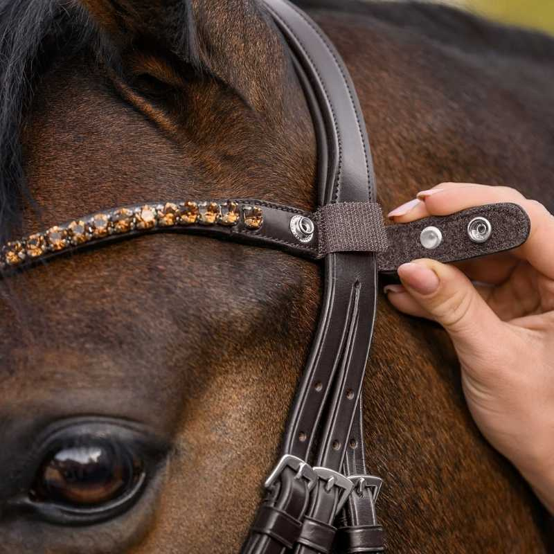 Browband Shine X-Line Brown/Beige