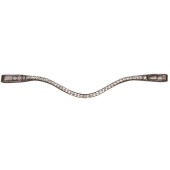 Browband Shine X-Line Brown/Silver Browband Shine X-Line Brown/Silver