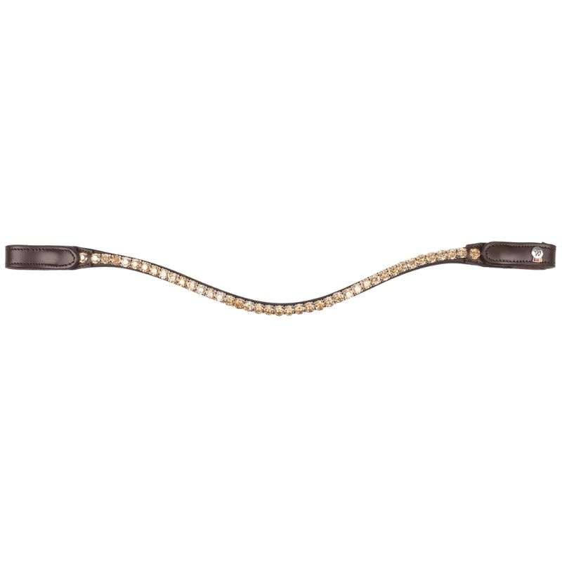 Browband Shine X-Line Brown/Toffee