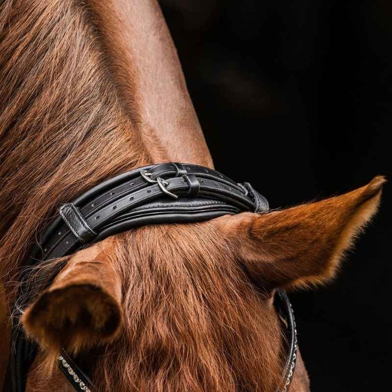 Dressage Bridle Magic Croco S-Line Black