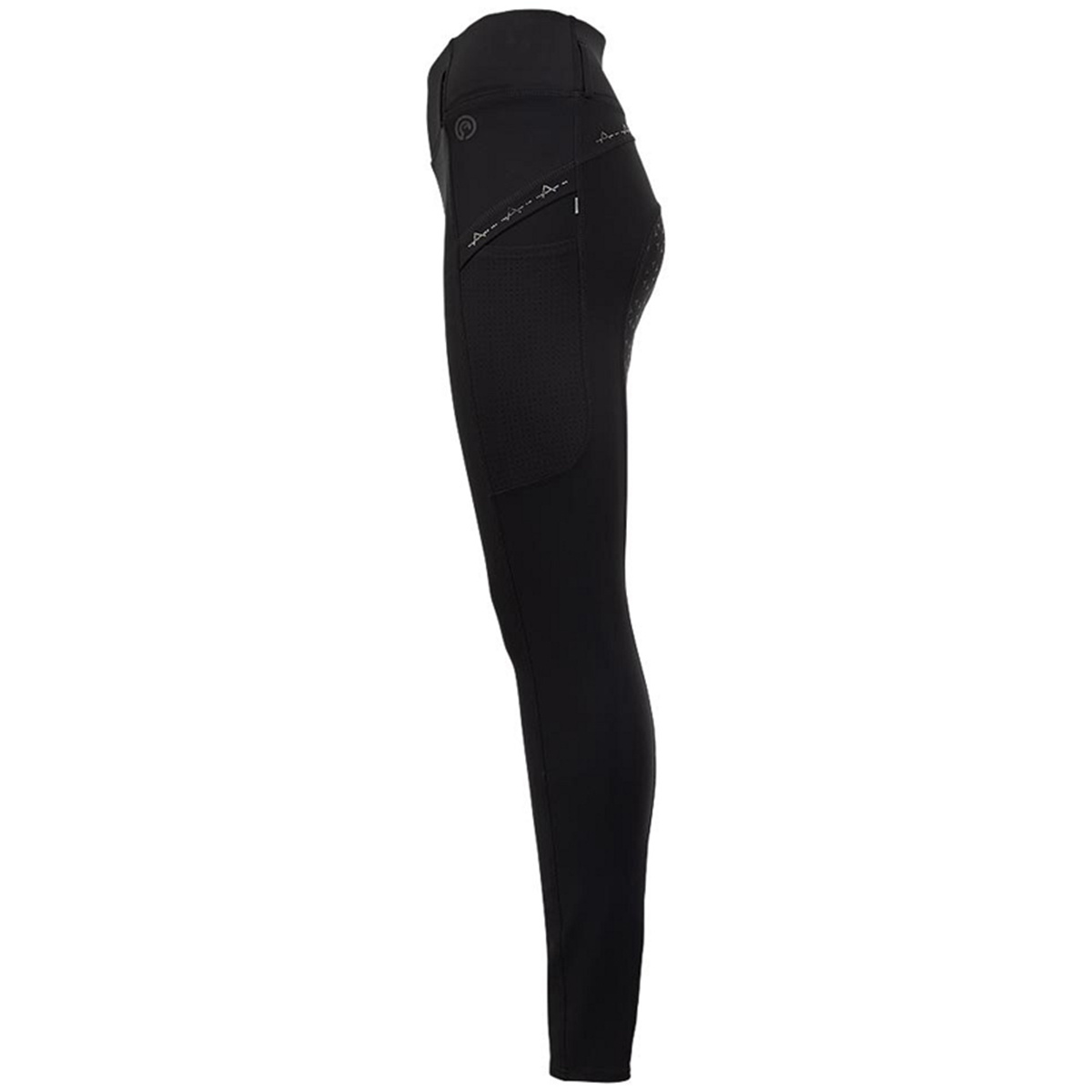 Riding Tights Tregging Exposure Silicone Black